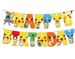 Papiergirlande Happy Birthday Pokemon (1 Stück)