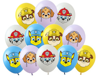 Psi Patrol bedruckte Gummiballons (12 Stück).)