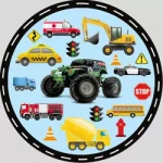 Pappteller Cars (10 Stück).)