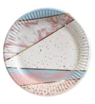 Paper Plate "Dots" Purple (6 pcs.)