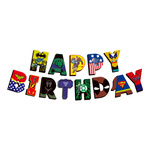 Girlanda Papierowa Superbohaterowie HAPPY BIRTHDAY