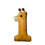 Folienballon Nummer 1 Giraffe (47cm*90cm)