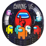 Pappteller AMONG US - 10 Stück