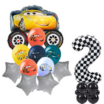 2er-Set Cars Folien- und Gummiballons mit Aufdruck