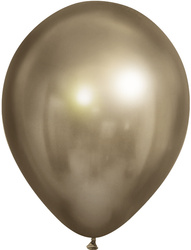 Ballons 12" Chrom, Tee Braun (50 Stück)./ Packung.)