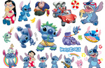 Lilo & Stitch Kinder Tattoos (1 Stück)