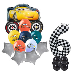 6er-Set Cars Folien- und Gummiballons mit Aufdruck