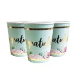 Paper Cups "For Birthday" (10 pcs.)