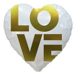 Folienballon Herz LOVE 18" (45cm).)