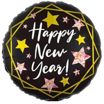 Happy New Year 18" (45cm) Folienballon.)
