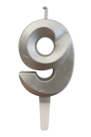 Golden Number "9" Candle