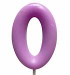 Świeczka Cyferka "0" – Fioletowa
