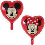 Foil Balloon Double-sided Heart Red Minnie 18" (45cm.)