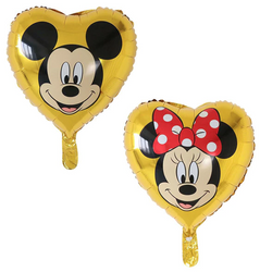 Minnie 18" Gold Herz Folienballon (45cm).)