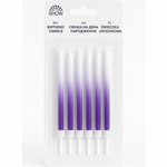 Świeczki urodzinowe fioletowy gradient 6 szt.