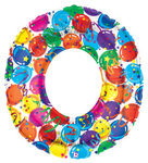 Ballon Nummer "0" Luftballons (100cm)