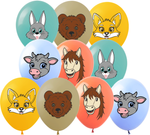 Latex balloons with Animals (10 pcs.)