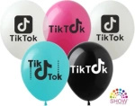 Tik Tok bedruckte Gummiballons (10 Stück).)