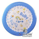 Paper Plate "Baby Boy" (6 pcs.)