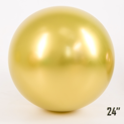 Riesenballon 24" CHROME, Gold (1 Stück).)