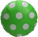 Grüner Dots Folienballon 18" (45cm).)