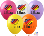 Likee bedruckte Gummiballons (10 Stück).)