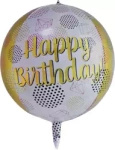 4D Happy Birthday 18" Folienballon (45cm).)