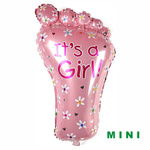 Balon Foliowy mini Stópka, It's a Girl