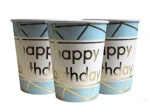 Happy Birthday Pappbecher (10 Stück).)