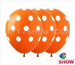 Bedruckte Gummiballons Dots (10 Stück).)