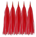 Schwanz für Ballons Rot, Quaste (5Stk)
