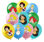 Prinzessin bedruckte Gummiballons (10 Stück).)