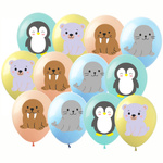 Latex balloons with Panda (12 pcs.)