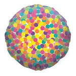 Confetti Dots Folienballon 18" (45cm).)