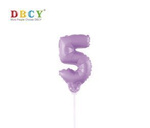 Foil Number with stick  "5"