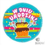 Folienballon Geburtstag 18" (45cm).)
