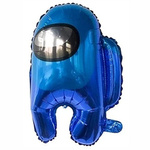 Folienballon 55cm. Unter US, Human Blue