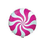 Folienballon Lollipop Raspberry 18" (45cm), FLEXMETAL™