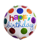 Foil Balloon "Happy Birthday" 18" (45cm.)