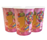 Paper Cups "For Birthday" (10 pcs.)