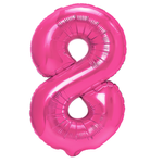 Balloon Foil Number "8" Pink (100cm.)