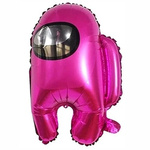 Folienballon 55cm. Unter US, Human Pink