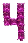 Cyferka Foliowa POP IT 4 Różowa (40cm)