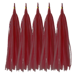 Schwanz für Ballons Maroon, Quaste (5St.)