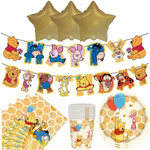 Winnie the Pooh Birthday Party Set - Party Dekorationen (44 Elemente)