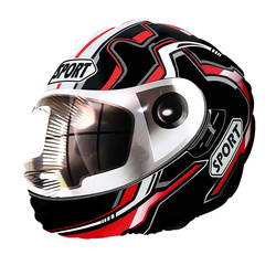 Folienballon in Form eines Motorradhelms 50x52 cm
