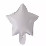 Foil Balloon Star White 25 cm. (10 pcs.)