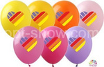 Likee bedruckte Gummiballons (10 Stück).)