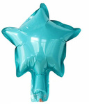Balon Foliowy Gwiazdka Turkusowa 12,5cm. (10 szt.)