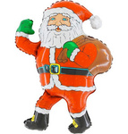 Folienballon Weihnachtsmann mit Sack , Grabo